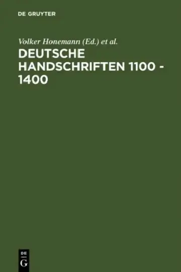 Cover of Deutsche Handschriften 1100 - 1400
