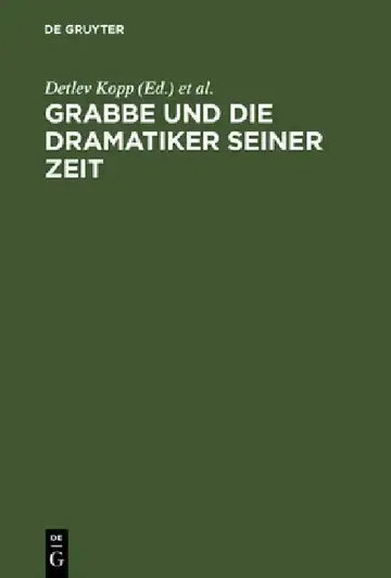 Cover of Grabbe Und Die Dramatiker Seiner Zeit