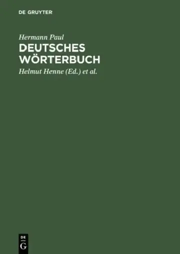 Cover of Deutsches Wörterbuch