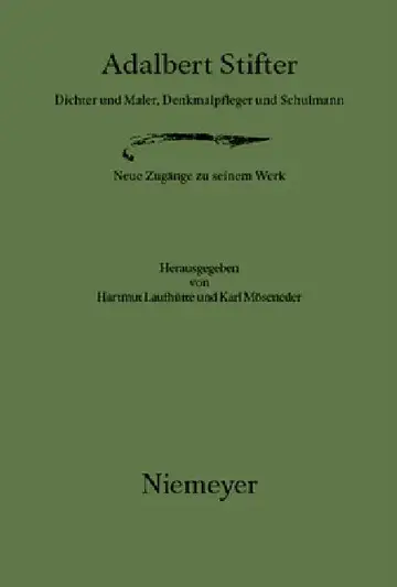 Cover of Adalbert Stifter