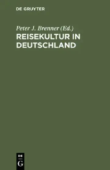Cover of Reisekultur in Deutschland