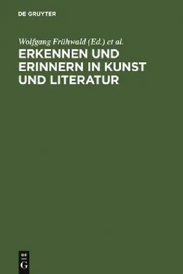 Cover of Erkennen und Erinnern in Kunst und Literatur