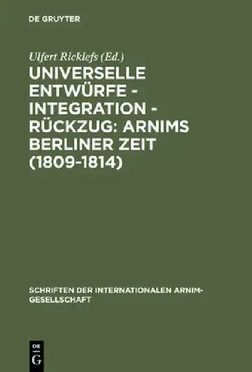 Cover of Universelle Entwürfe - Integration - Rückzug