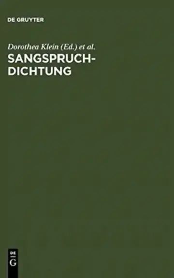Cover of Sangspruchdichtung