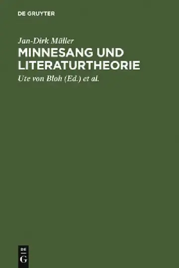 Cover of Minnesang und Literaturtheorie