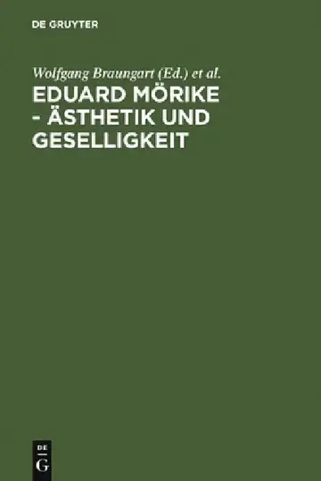 Cover of Eduard Mörike - Ästhetik und Geselligkeit