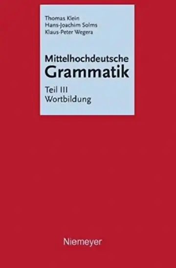 Cover of Mittelhochdeutsche Grammatik
