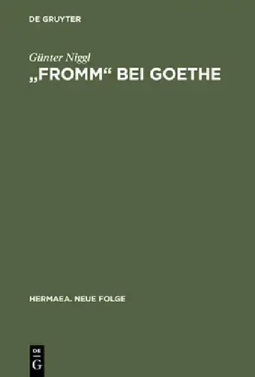 Cover of "Fromm" bei Goethe