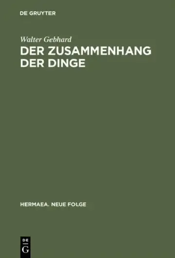 Cover of Der Zusammenhang der Dinge