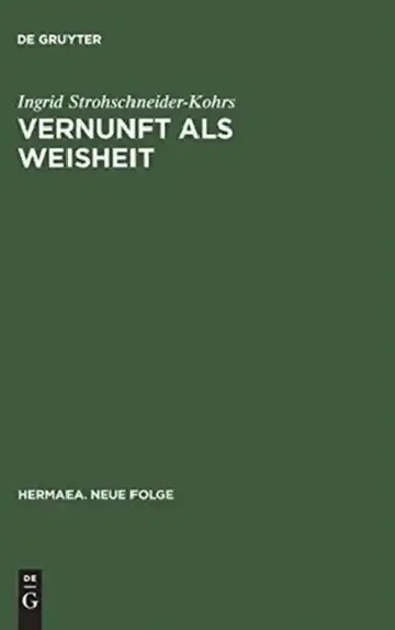 Cover of Vernunft als Weisheit