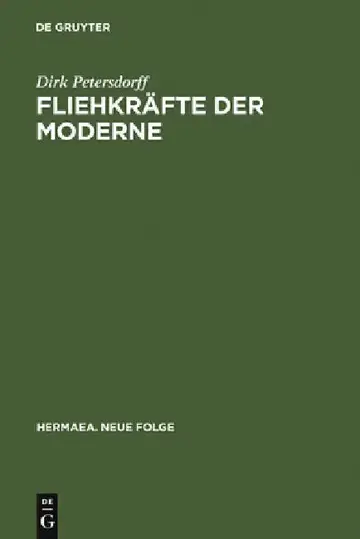 Cover of Fliehkräfte der Moderne
