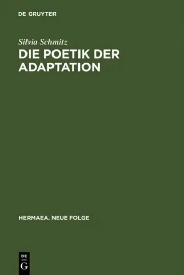 Cover of Die Poetik Der Adaptation
