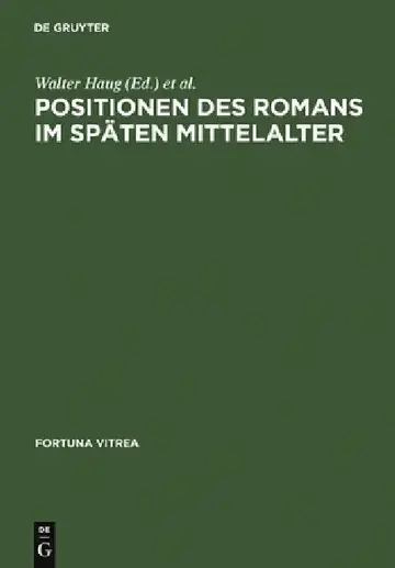 Cover of Positionen Des Romans Im Späten Mittelalter