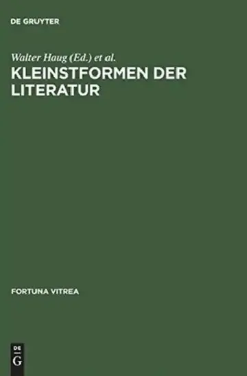 Cover of Kleinstformen der Literatur