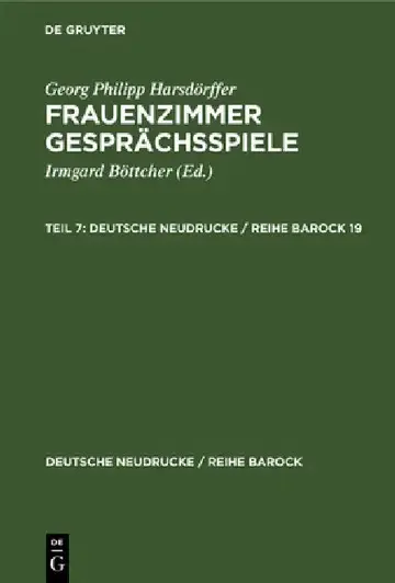 Cover of Georg Philipp Harsdörffer