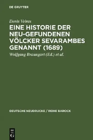 Cover of Eine Historie der Neu-gefundenen Völcker Sevarambes genannt (1689)