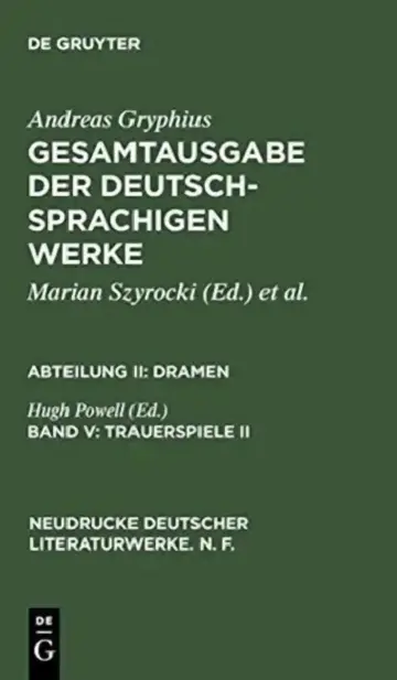 Cover of Trauerspiele II
