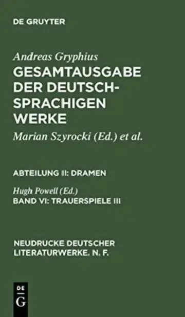 Cover of Trauerspiele III