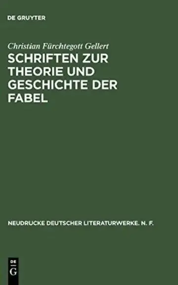 Cover of Schriften Zur Theorie Und Geschichte Der Fabel