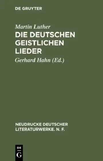 Cover of Die Deutschen Geistlichen Lieder