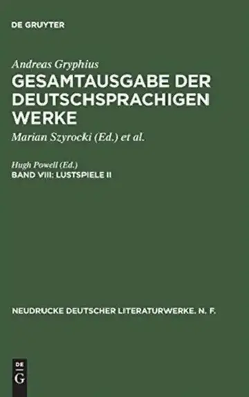Cover of Gesamtausgabe der deutschsprachigen Werke, Band VIII, Lustspiele II
