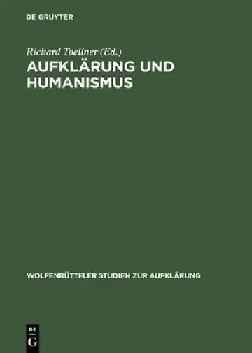 Cover of Aufklärung Und Humanismus