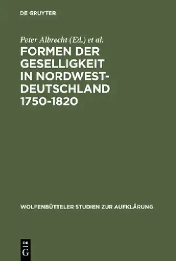 Cover of Formen der Geselligkeit in Nordwestdeutschland 1750-1820