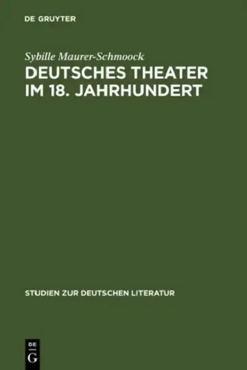 Cover of Deutsches Theater im 18. Jahrhundert