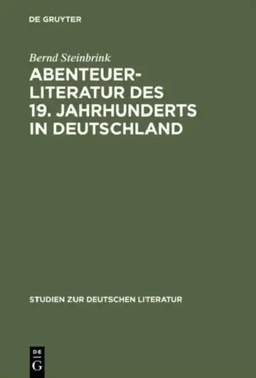 Cover of Abenteuerliteratur des 19. Jahrhunderts in Deutschland