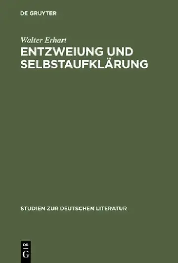 Cover of Entzweiung Und Selbstaufklärung