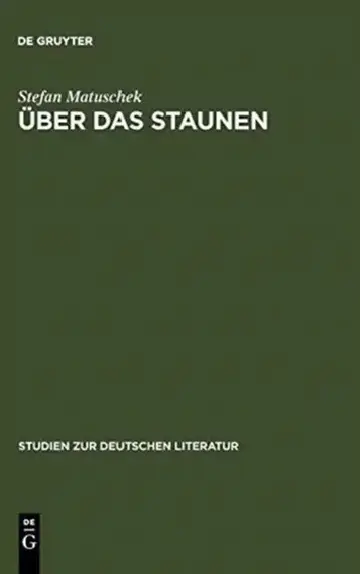 Cover of Über das Staunen
