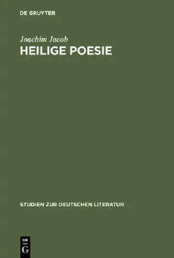 Cover of Heilige Poesie