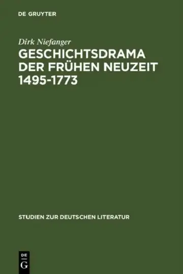 Cover of Geschichtsdrama Der Frühen Neuzeit 1495-1773