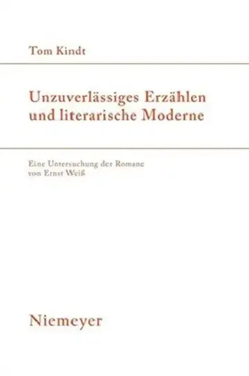 Cover of Unzuverlässiges Erzählen und literarische Moderne = Unreliable Narrative and Literary Modernity