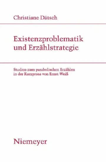Cover of Existenzproblematik und Erzählstrategie