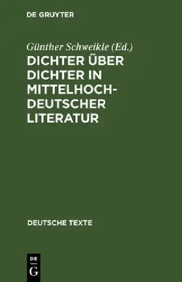 Cover of Dichter Über Dichter in Mittelhochdeutscher Literatur