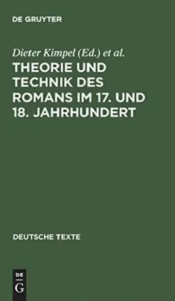 Cover of Theorie und Technik des Romans im 17. und 18. Jahrhundert
