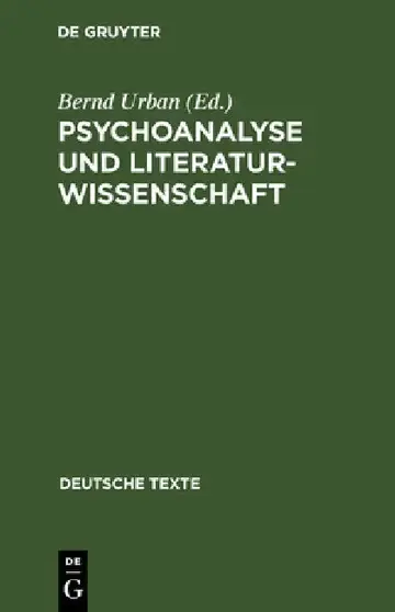 Cover of Psychoanalyse und Literaturwissenschaft