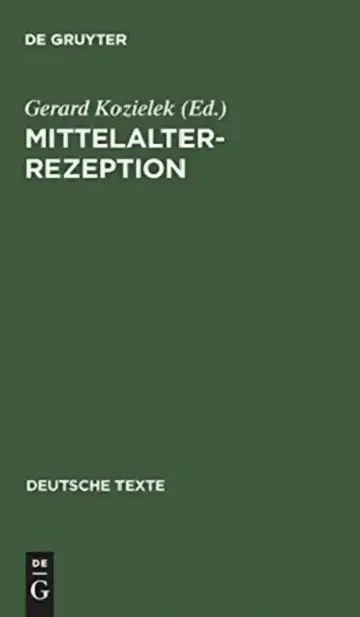 Cover of Mittelalterrezeption