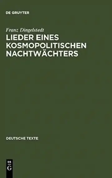 Cover of Lieder Eines Kosmopolitischen Nachtwächters