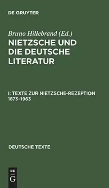 Cover of Texte Zur Nietzsche-Rezeption 1873-1963