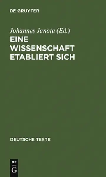 Cover of Eine Wissenschaft etabliert sich
