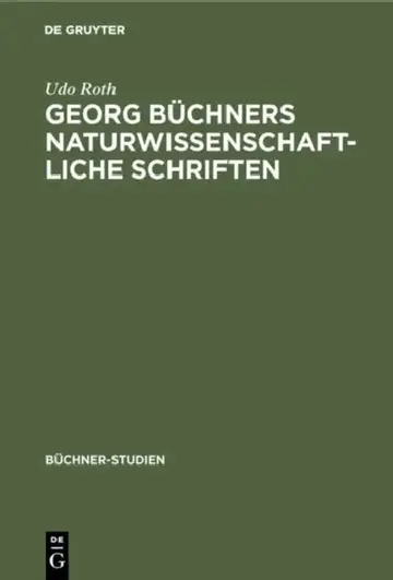 Cover of Georg Büchners naturwissenschaftliche Schriften