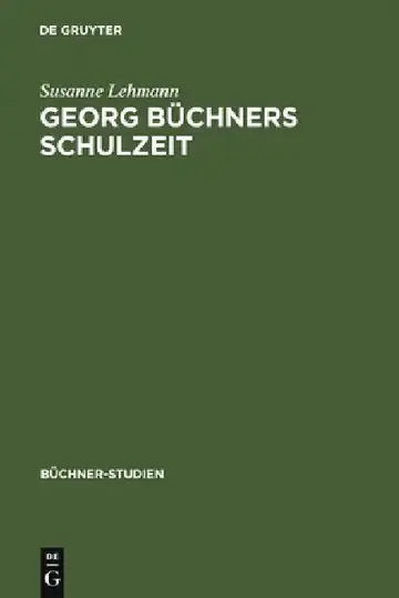 Cover of Georg Büchners Schulzeit