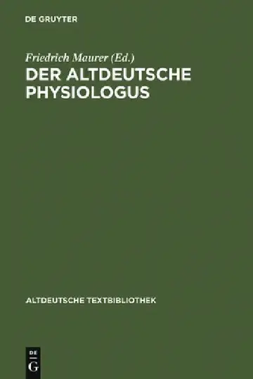 Cover of Der altdeutsche Physiologus