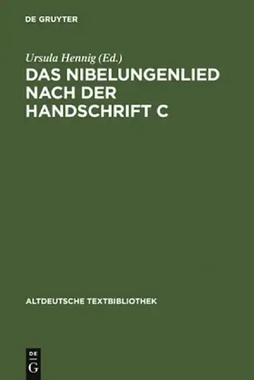 Cover of Das Nibelungenlied Nach Der Handschrift C