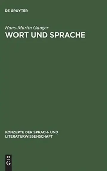 Cover of Wort und Sprache