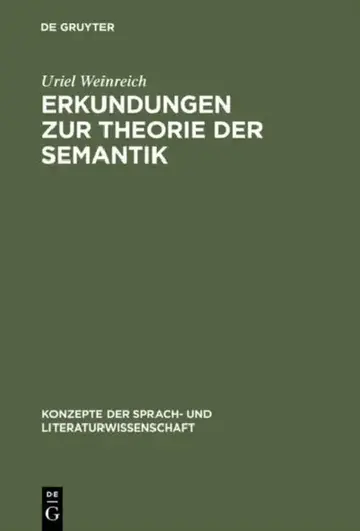 Cover of Erkundungen Zur Theorie Der Semantik