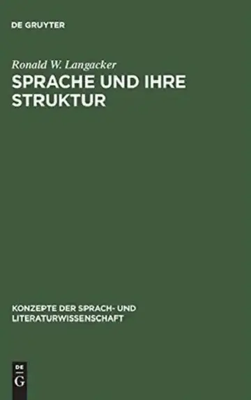 Cover of Sprache und ihre Struktur