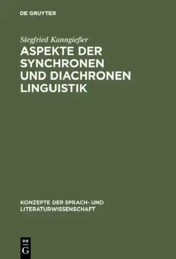 Cover of Aspekte der synchronen und diachronen Linguistik
